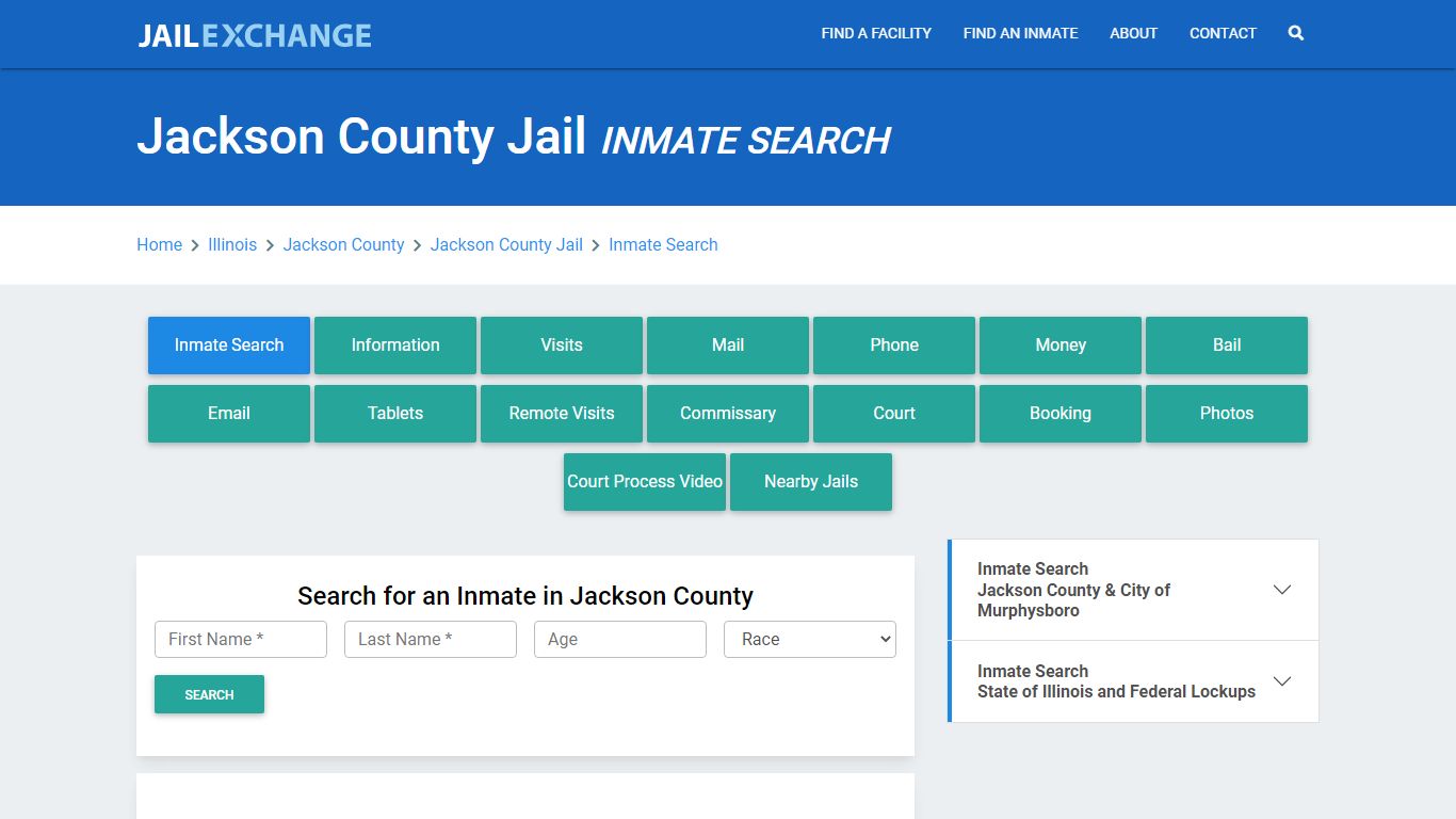 Jackson County Jail, IL Inmate Search: Roster & Mugshots