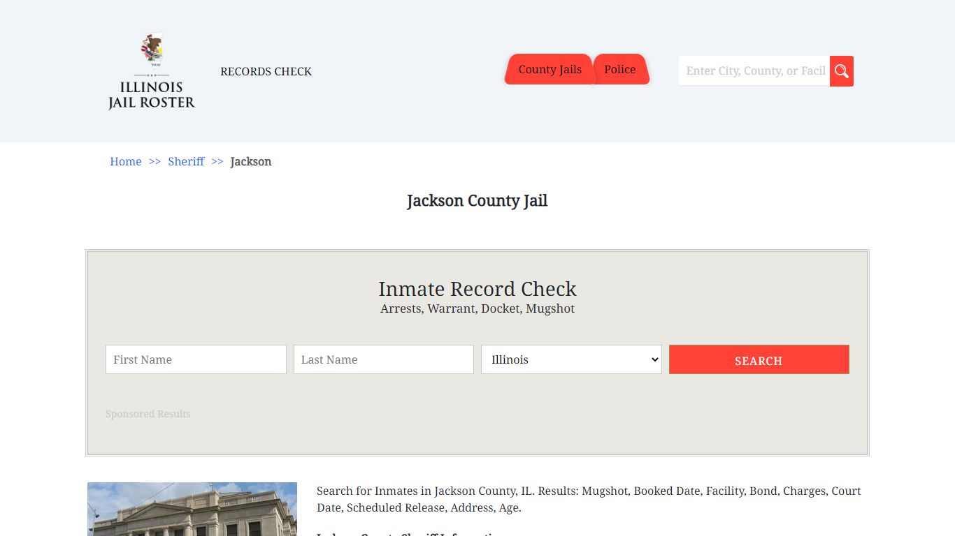 Jackson County Jail - Jail Roster Search