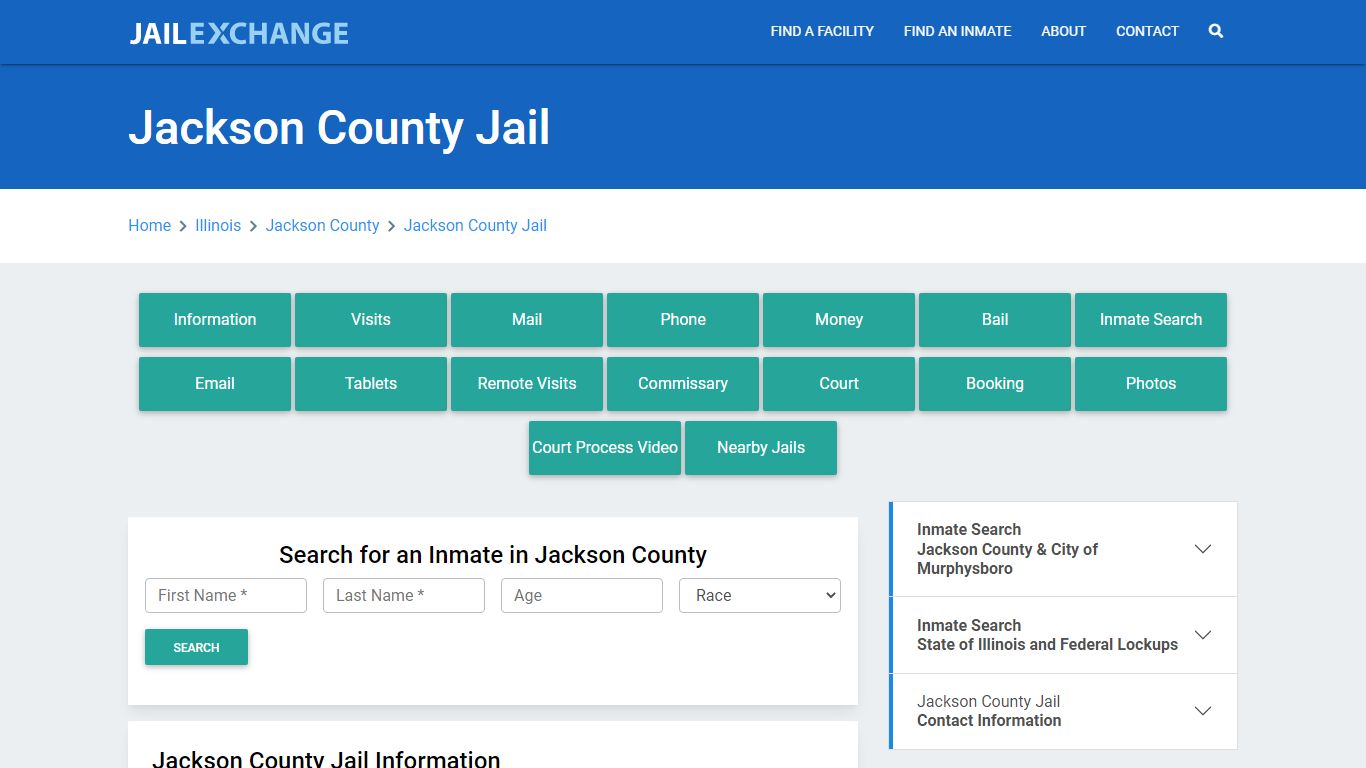 Jackson County Jail Roster Lookup, IL, Inmate Search